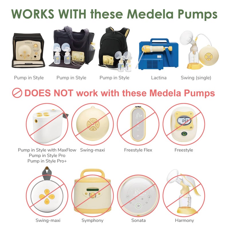 Maymom MyFit Pump Parts 21mm Compatible with Medela Breast Pump Parts Flange Use on Medela Pump in Style Personalfit Connector - Image 2