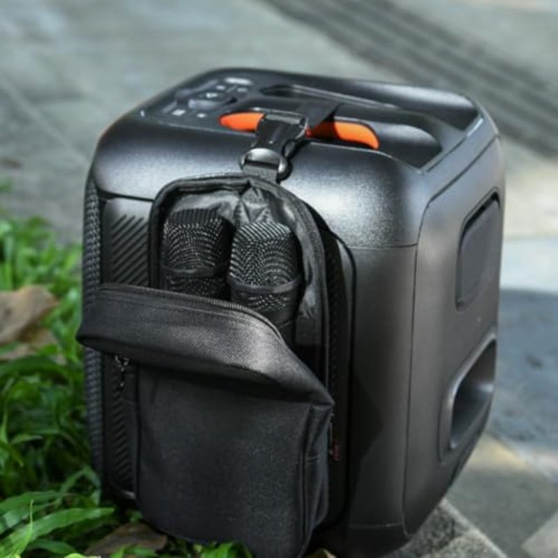Microphone Carrying Case for Partybox Essential/Partybox 110 Speaker Mic, Durable Nylon Travel Storage Bag with Padded Accessory Pocket - Image 3