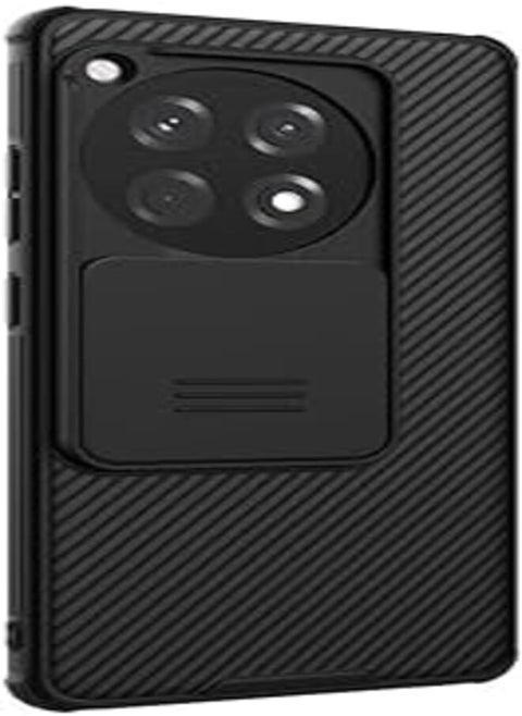 Nillkin Case for OnePlus 12R 5G OnePlus Ace 3 5G, With Slide Camera Cover Stylish Protective Case (Black)