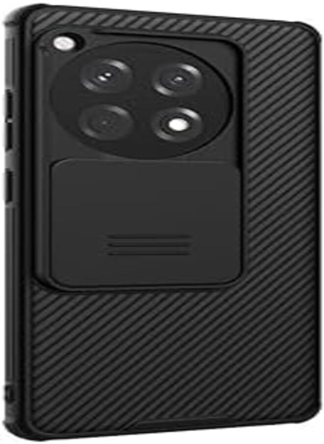 Nillkin Case for OnePlus 12R 5G OnePlus Ace 3 5G, With Slide Camera Cover Stylish Protective Case (Black)