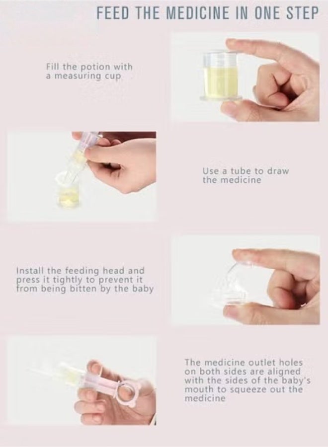 دوكو 5 جهاز كمبيوتر شخصي الطفل الطب تغذية موزع والسيليكون الرضع قطرة الطفل الصغير حقنة التغذية الفموية للطب / الماء / العصير - Image 3