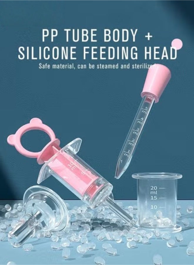 دوكو 5 جهاز كمبيوتر شخصي الطفل الطب تغذية موزع والسيليكون الرضع قطرة الطفل الصغير حقنة التغذية الفموية للطب / الماء / العصير - Image 4