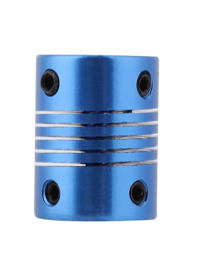 Thoraya 5*5mm Stepper Motor Coupler Router Flexible Clamp Jaw Shaft Coupling for 3D Printers (Blue)  - Image 1