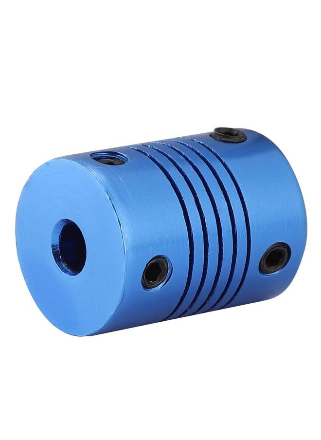 Thoraya 5*5mm Stepper Motor Coupler Router Flexible Clamp Jaw Shaft Coupling for 3D Printers (Blue)  - Image 2