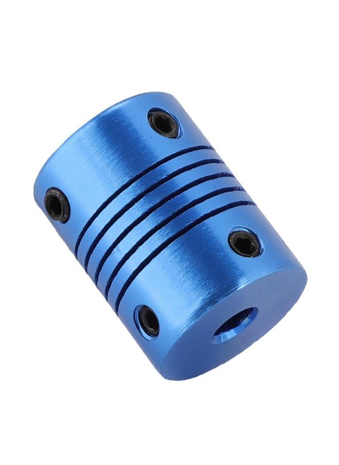 Thoraya 5*5mm Stepper Motor Coupler Router Flexible Clamp Jaw Shaft Coupling for 3D Printers (Blue)  - Image 3