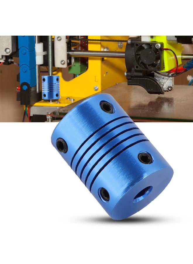 Thoraya 5*5mm Stepper Motor Coupler Router Flexible Clamp Jaw Shaft Coupling for 3D Printers (Blue)  - Image 4