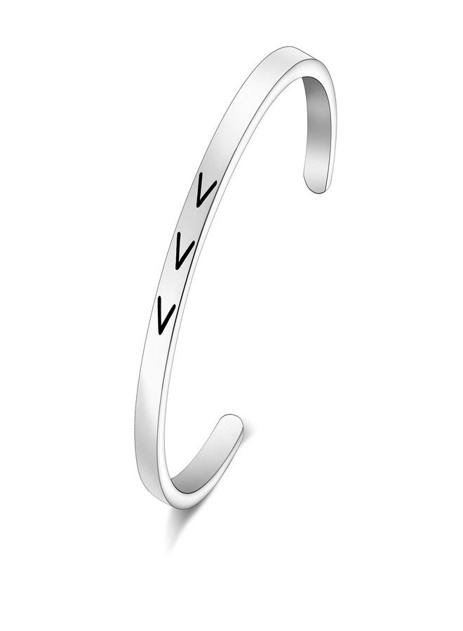 BNQL Down Syndrome Awareness Necklace Keychain Cuff Bracelet with Three Arrows 21 Necklaces Keychain Cuff Bracelet (cuff) - Image 1
