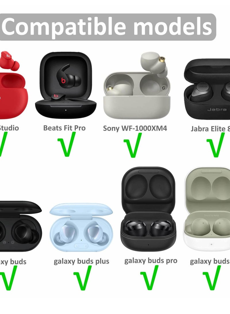 SYOSI Earbuds for Galaxy Buds Pro, 6 Pairs of Memory Foam Earbuds, S/M/L 3 Size Ear buds Replacement Accessories, Comfort Earbuds Compatible with Samsung Galaxy Buds Pro (White)  - Image 2