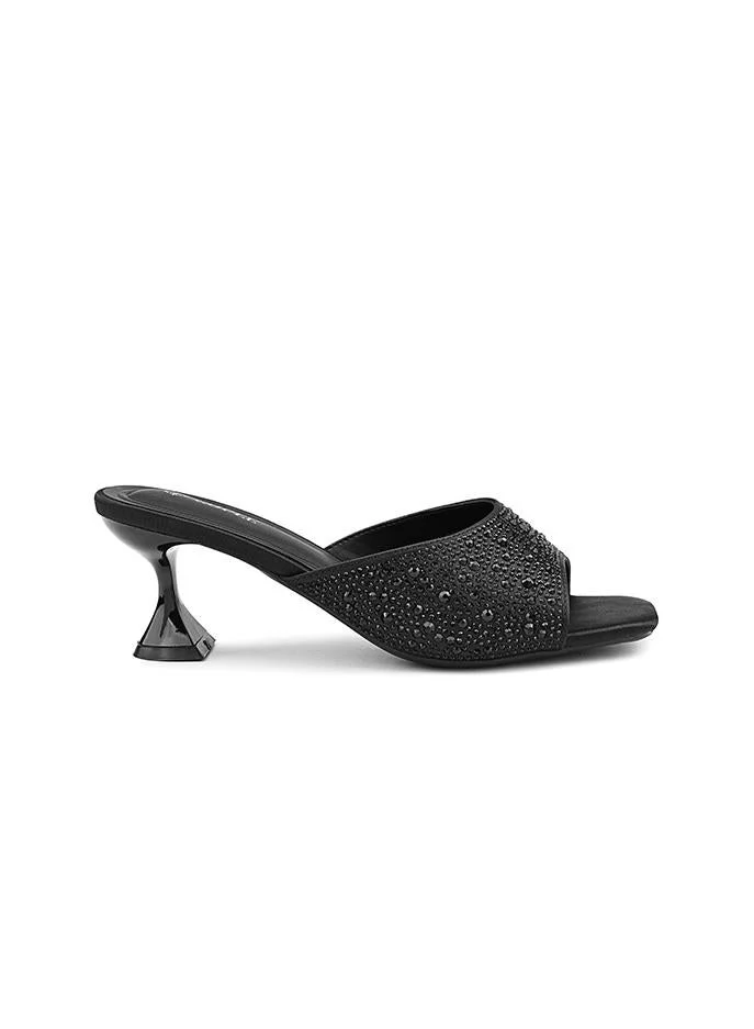 Cuple Cuple Embellished Multi Strap Flat Slides