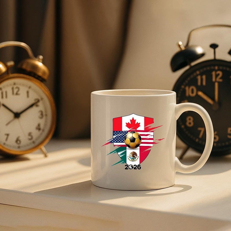 eDesign 2026 Canada USA Mexico World Cup Shield Soccer Sticker Vinyl - 5 Inches - Premium Waterproof Vinyl Sticker for Cars Trucks Laptops Water Bottles and More - Weatherproof and Durable 2-Pack - Image 5