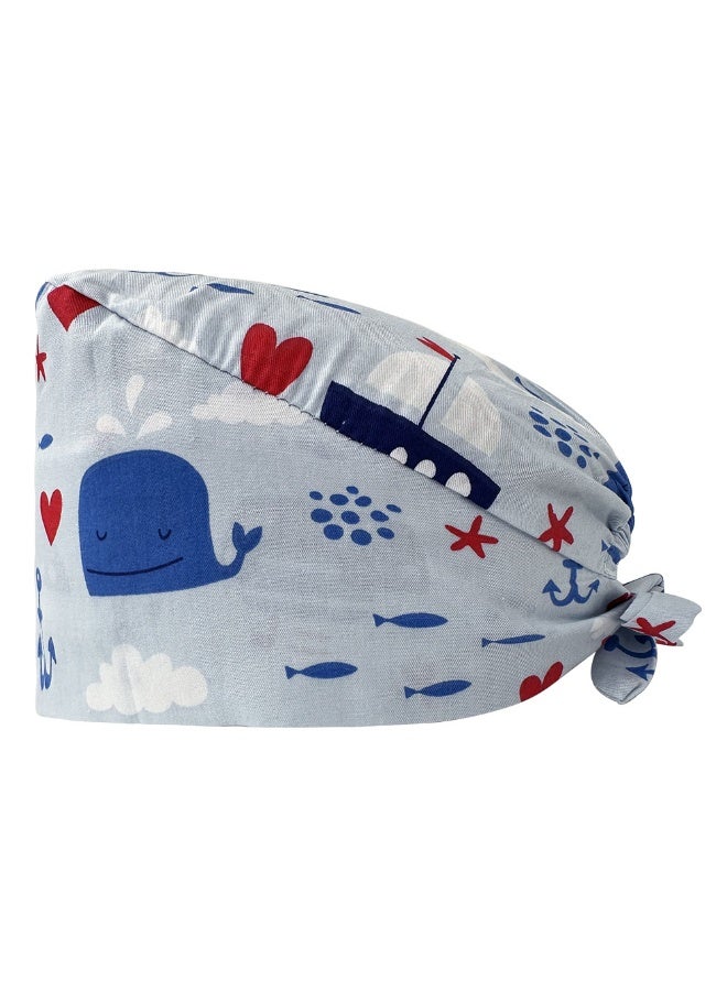 NIBEMINENT Hospital Nurse Scrubs Cap Beautician Scrub Hat Pet Shop Surgery Cap Dentist Cap Doctor Scrub Cap Long Hair Hat Accessories