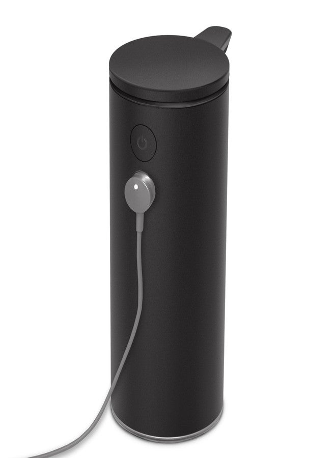 سيمبل هيومان موزع صابون سائل قابل لإعادة الشحن من simplehuman، سعة 9 أونصات، يعمل بدون لمس، أسود مطفي - Image 4