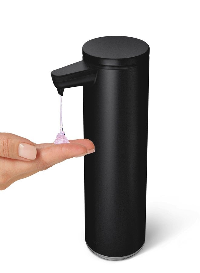 سيمبل هيومان موزع صابون سائل قابل لإعادة الشحن من simplehuman، سعة 9 أونصات، يعمل بدون لمس، أسود مطفي - Image 3