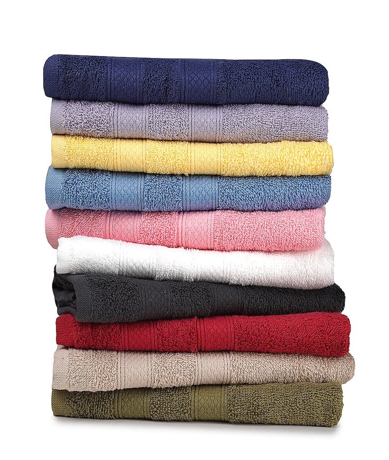 ZUPERIA Classic Hand Towels Pack of 10 (16 x 28 Inches) 100% Ring Spun Cotton Light Weight & Super Absorbent, Fast Drying Hand Towels for Bathroom, Hotels, Travel and Spa (Assorted) - Image 3