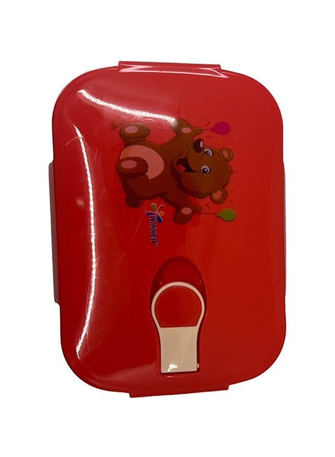 Yolo Double Decker Lunch/Tiffin Box-Red - Image 4