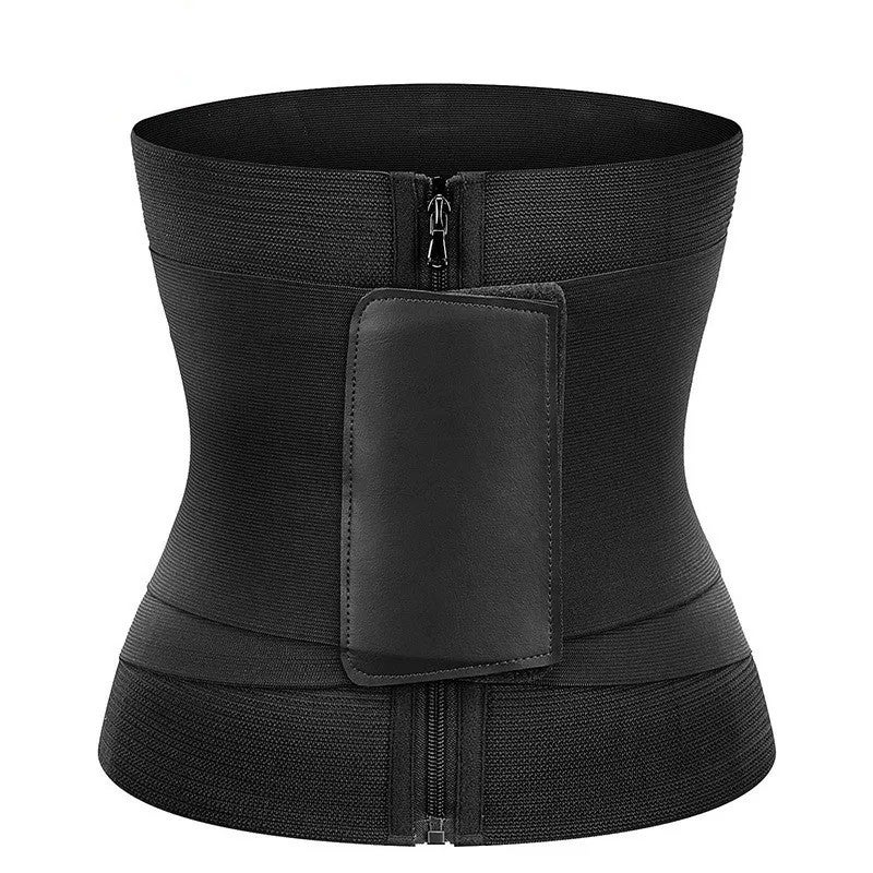 Bluejw Women's Waist Trainer - Steel Bone Neoprene Faja Latex Sweat Trimmer Belt - Slimming Body Shaper Workout Gym - Image 1