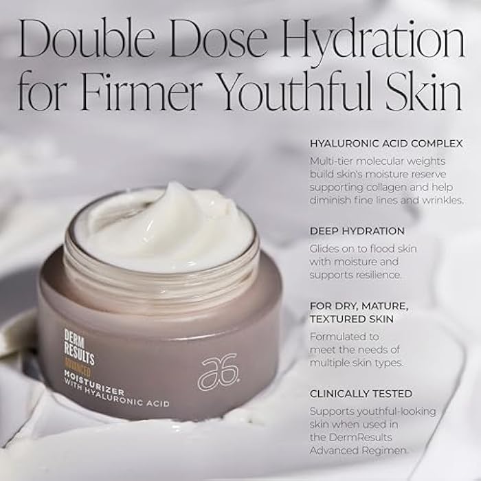 Arbonne DermResults Advanced Face Moisturizer with Hyaluronic Acid – Hydrating Facial Cream for Dry Skin – Anti-Aging Daily Facial Moisturizer for Women & Men - 1.7 oz (50 ml) - Image 2