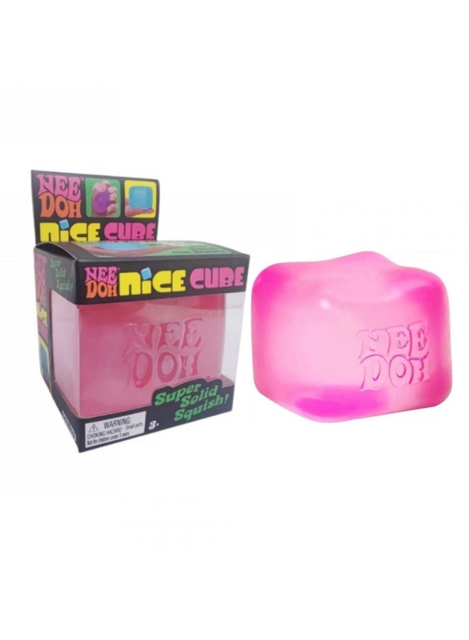Needoh Schylling NeeDoh Nice Ice Baby - Sensory Squeezable Toy - Super Sturdy, Feels Great to Squeeze - 1.25 Inch Wide - Random Color (1 Piece) (Pink) - Image 1