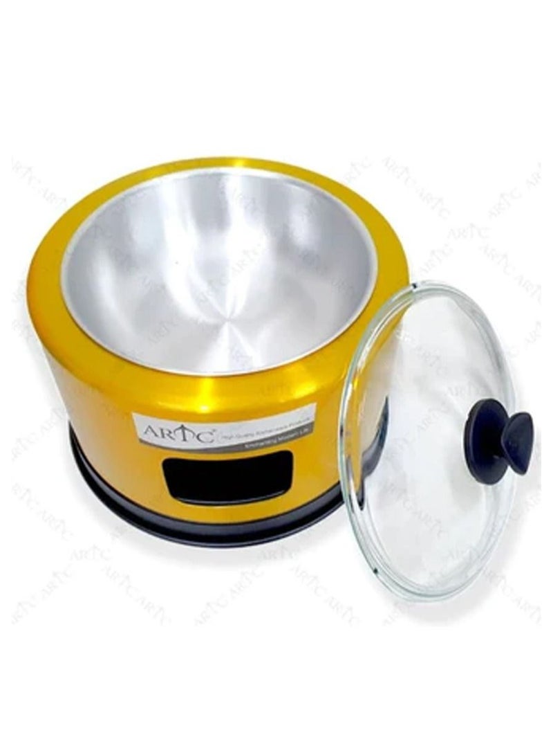 ARTC طبق بوفيه ذهبي من ARTC مع غطاء زجاجي - Image 3