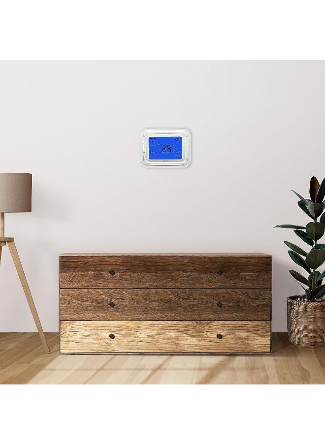 melfi Melfi™ Home Digital Air Condition Manual FCU AC Thermostats with R Sense, 2 Pipe Heat/Cool Manual or Auto 3-Speed Fan Control | Suitable For Chiller/Compressor HVAC System 230V AC (Blue Backlight)  - Image 5