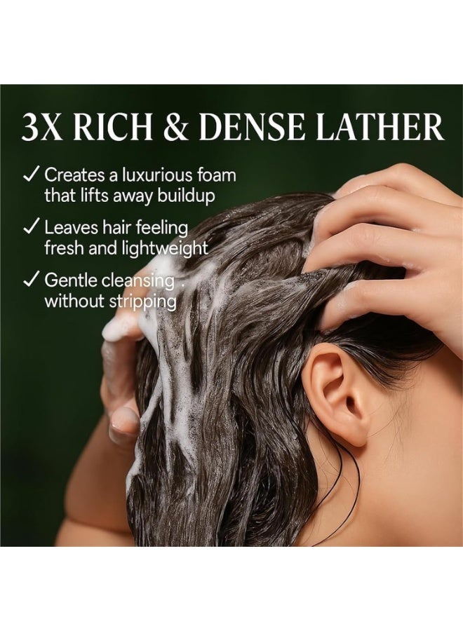 Nature Triangle Shampoo Bar, Nature Seven Green Soap, Usman Grass Bar, Calming & Strengthens Hair for Women and Mens(1pc) - Image 2