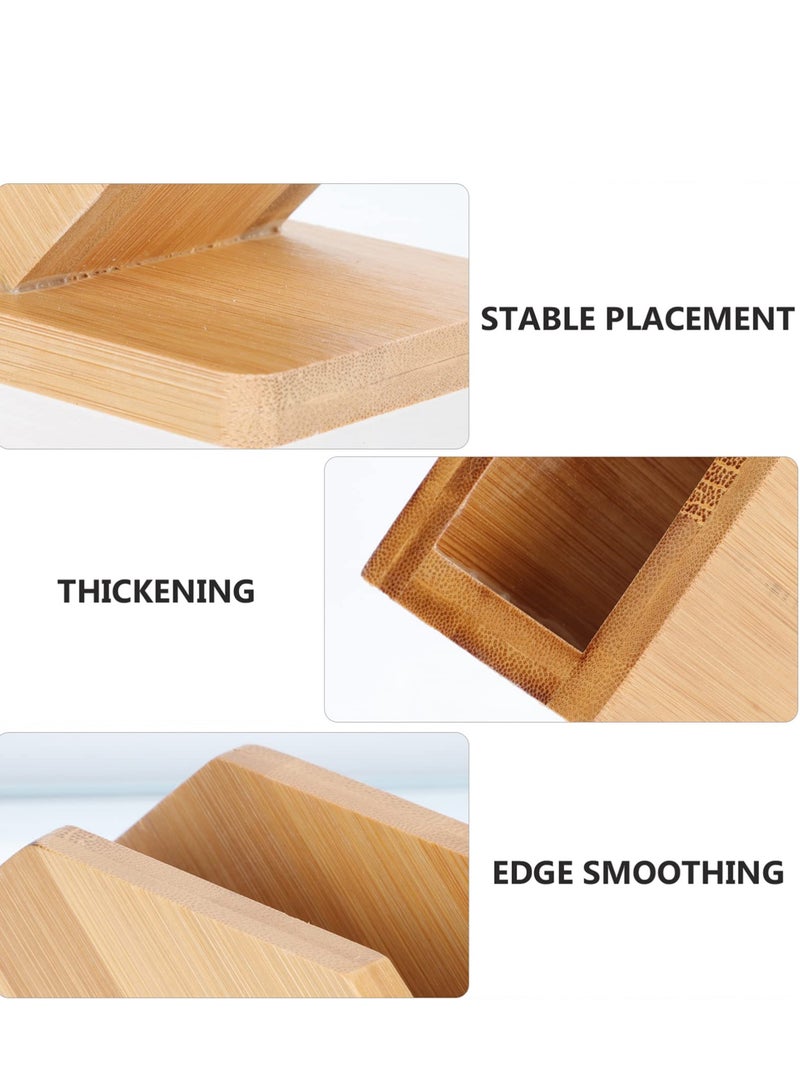 Excefore Napkin Holder, Bamboo Napkin Holder, Vintage Farmhouse Kitchen Napkin Holder, for Farmhouse Kitchen Countertop Dining Table Wedding Home Decor, Restaurant, Countertop  - Image 5