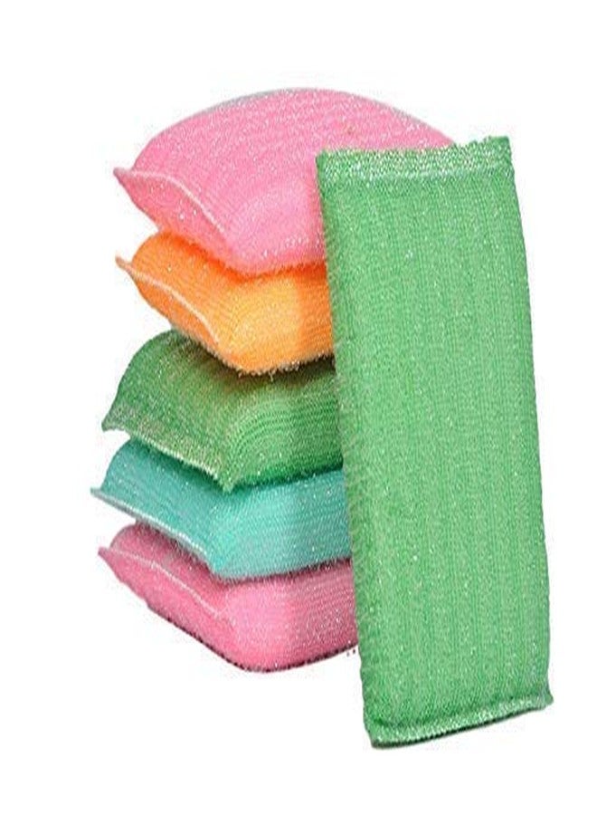 Prime hub Multi Colour Foam Pad Sponge Scrubber Kitchen Scrubber for Dish/Utensils/Tiles Cleaning Heavy Quality (24) - Image 3