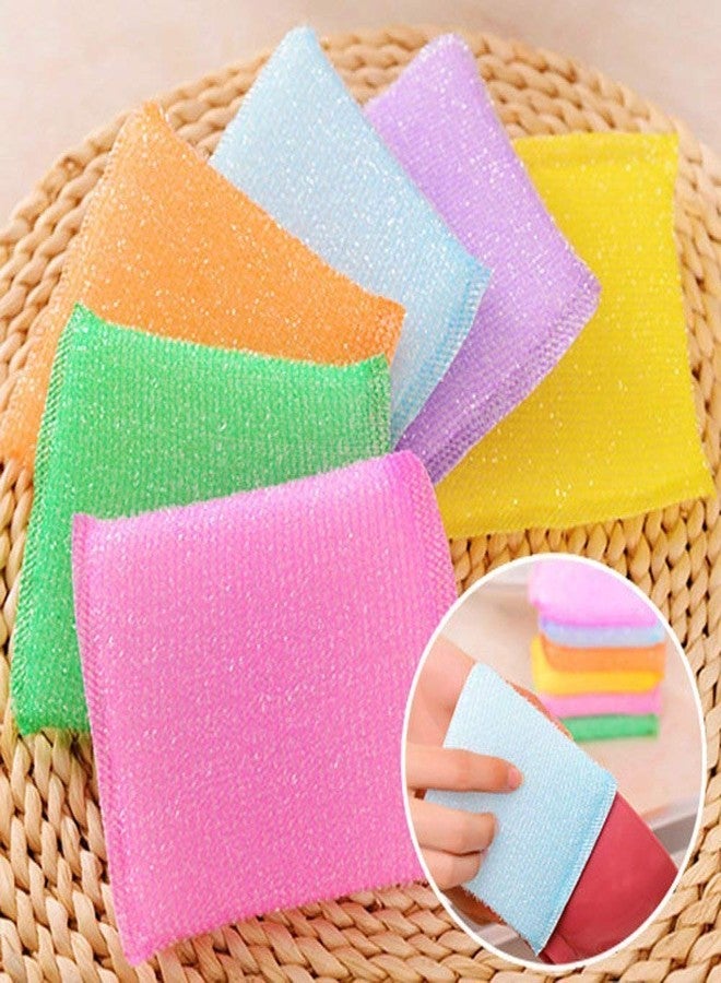 Prime hub Multi Colour Foam Pad Sponge Scrubber Kitchen Scrubber for Dish/Utensils/Tiles Cleaning Heavy Quality (24) - Image 5
