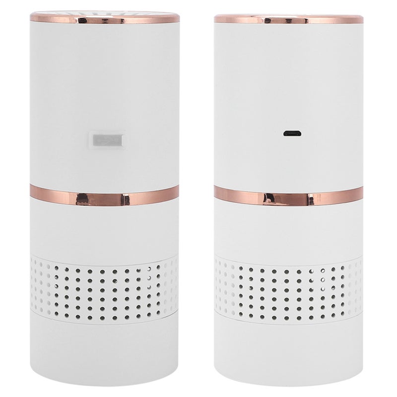 USB Professional Portable Car Air Purifier Mini Household Desktop Air Purifier White - Image 2