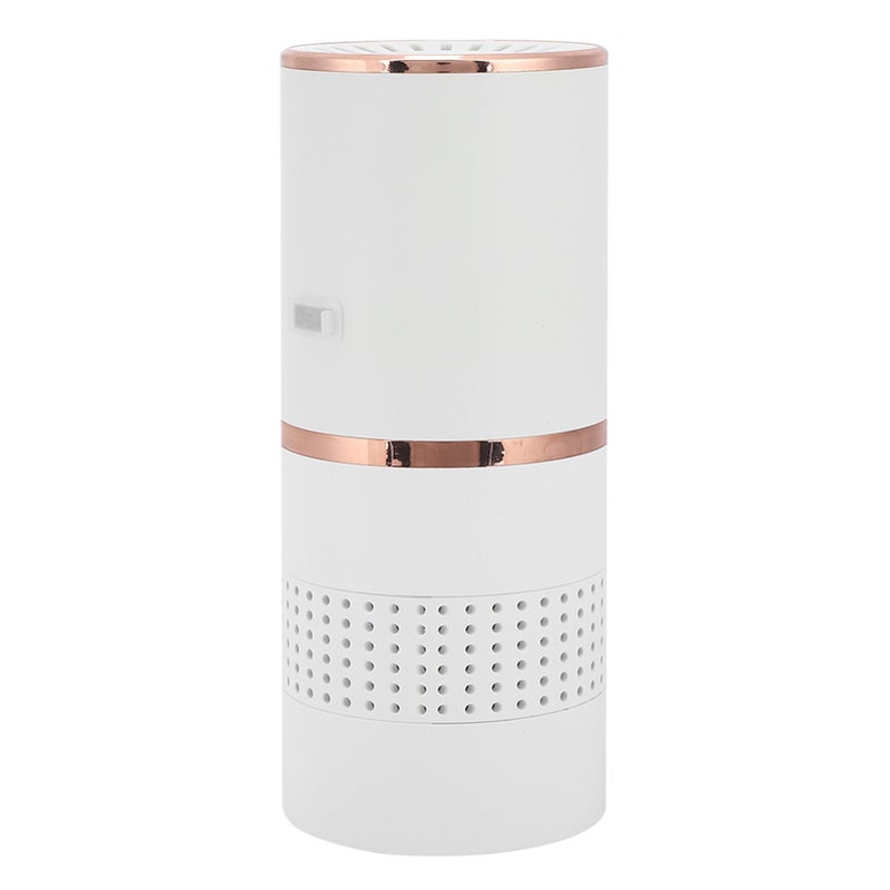 USB Professional Portable Car Air Purifier Mini Household Desktop Air Purifier White - Image 3