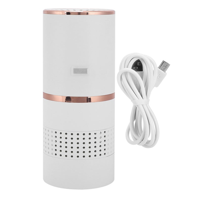 USB Professional Portable Car Air Purifier Mini Household Desktop Air Purifier White - Image 1