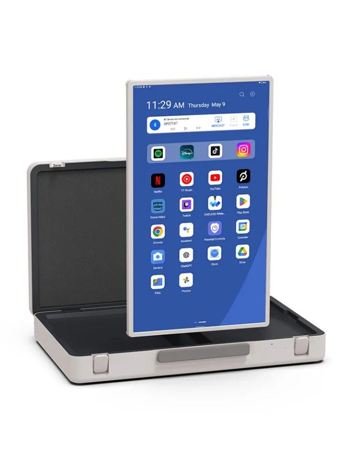 27-Inch Portable Briefcase Monitor | Foldable Screen with Built-in Stand | Ideal for Gaming, Work & Travel  - Image 1