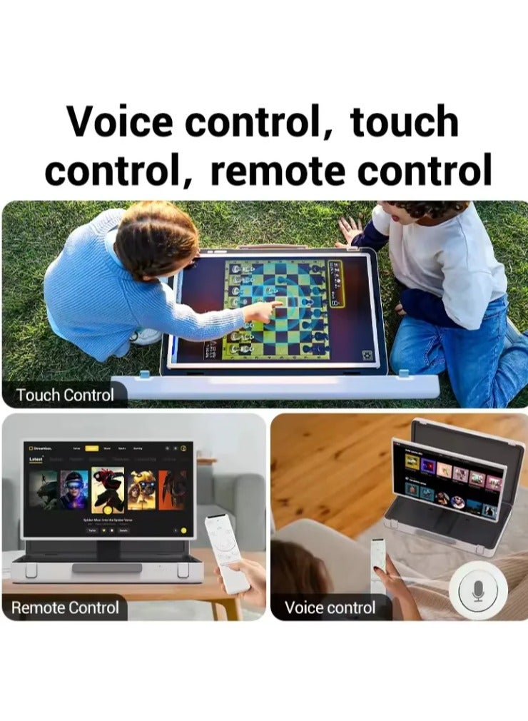 27-Inch Portable Briefcase Monitor | Foldable Screen with Built-in Stand | Ideal for Gaming, Work & Travel  - Image 4
