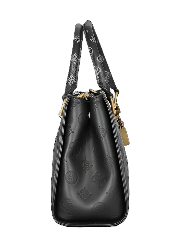 جس - حقيبة يد نسائية من GUESS منقوشة باللون الأسود - Image 1