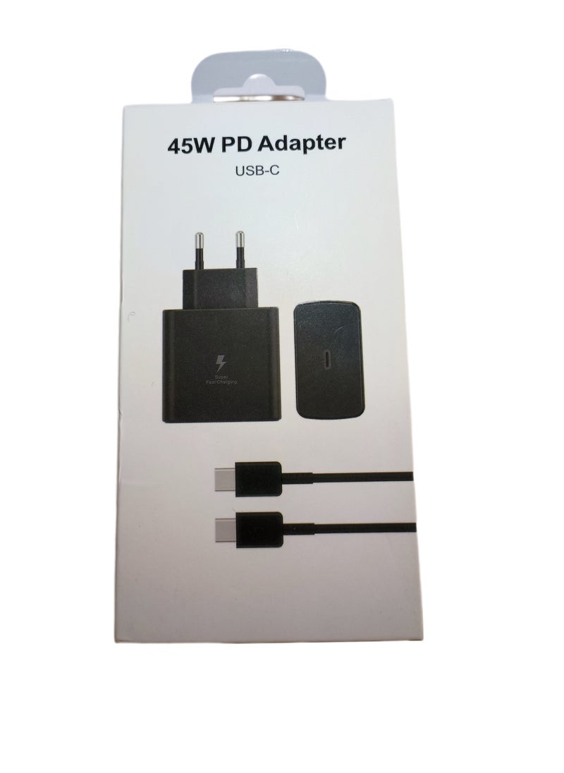 PD - 45W Adapter  with Super Fast charging With type C Cable - Image 1