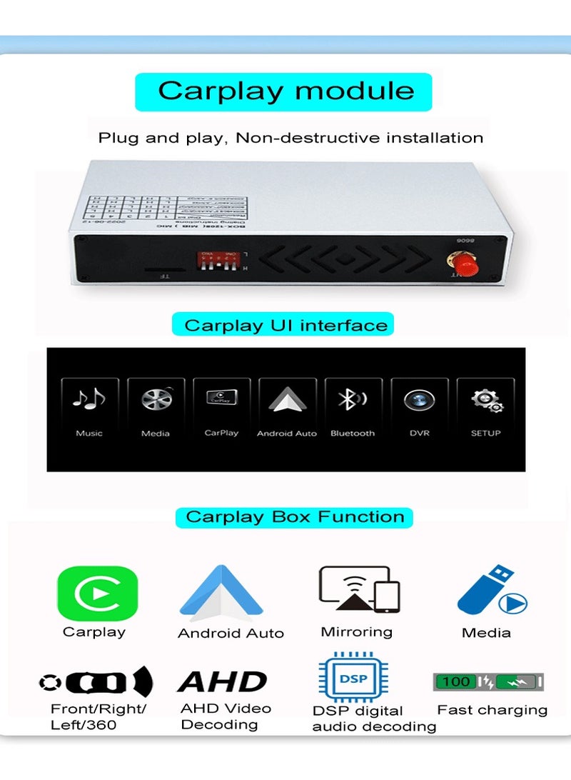 رايموس ترقية الوسائط المتعددة لنظام Raymos Wireless Carplay وواجهة Android Auto لنظام Linux لسيارة BMW EVO - تشغيل الصوت والفيديو المحلي ورسم خرائط الهاتف، ودعم تثبيت نظام AHD الأمامي والخلفي مع كاميرا بانورامية بزاوية 360 درجة - Image 5