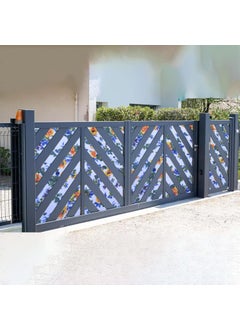 MAHIRA POLYGLOBAL LLP MAHIRA Polypropylene Gate Sheet Car Parking Sheet Grill Sheet Gate Covering Sheet Balcony Safety Sheet Privacy Sheet Multicolor Printed Design UV Resistant 4 feet x 5 feet  - Image 2