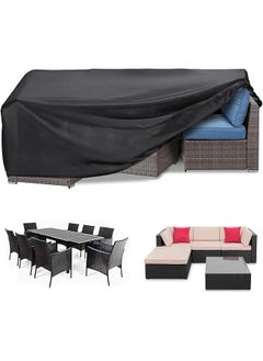 Patio Furniture Cover 250X200Cm Garden Furniture Set Cover Waterproof Outdoor Table And Chair Set Covers Heavy Duty Oxford Fabric Furniture Covers Dust Proof Anti Uv - pzsku/ZD37F06BBD788FE0D5B22Z/45/_/1722928670/da28365a-cf77-4e23-bd6f-a01c09fe2663