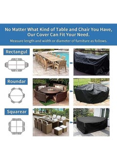 Patio Furniture Cover 250X200Cm Garden Furniture Set Cover Waterproof Outdoor Table And Chair Set Covers Heavy Duty Oxford Fabric Furniture Covers Dust Proof Anti Uv - pzsku/ZD37F06BBD788FE0D5B22Z/45/_/1722928683/2c5c307b-92d6-4e41-8f91-ac57bd271ec4