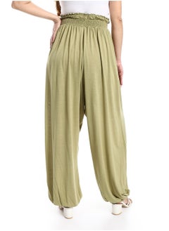 Green wide leg trousers with waist elastic - pzsku/ZD37F0A7FCEB361AFB798Z/45/_/1709494092/f421e9ed-ccee-41fc-b61b-5b6f175db7b9