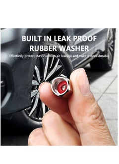 ماركة غير محددة Smiley Face Locking Tire Valley قبعات مطاط خواتم زينة تصميم مضاد للسرقة سميكة النحاس الاطارات صمام الجذعية قبعات مناسبة للسيارات / سيارات الدفع الرباعي / دراجات / شاحنات / دراجات نارية  - Image 5