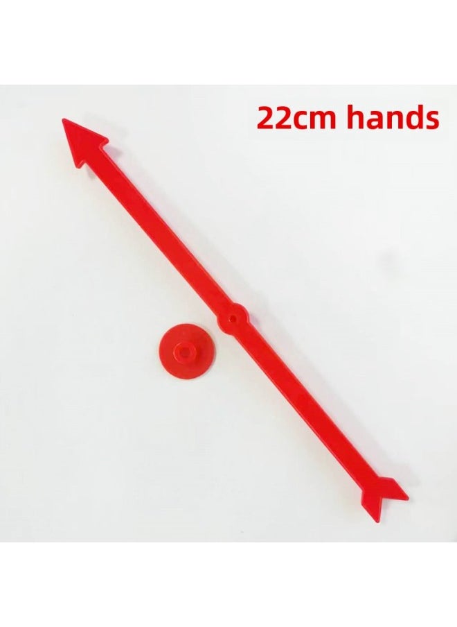 Generic - Children's Interactive Game Spinner Chess Pieces Plastic Pointer Tabletop Toy DIY Accessories Visual Intelligence Development-Color:22CM Red - Image 1