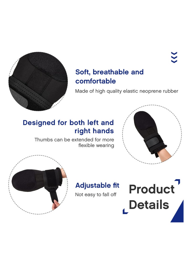 SYOSI Baseball Sliding Mitt Sliding Mitt Hand Protection Sliding Mitt for Baseball and Softball for Youth Adult Protection Baseball Hand Guard Elastic Compression Strap - Image 4