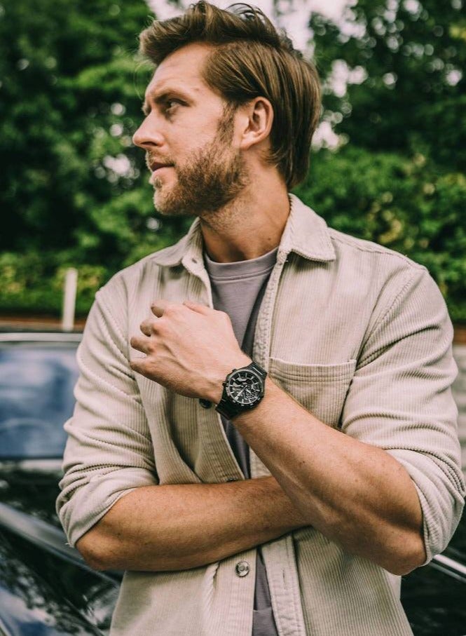 CASIO Edifice Analog-Digital Stainless Steel Men's Watch ECB-2200DC-1ADF - Image 3