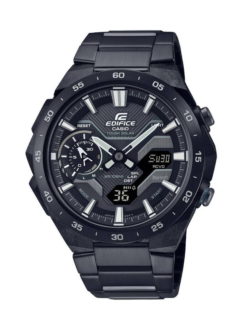 CASIO Edifice Analog-Digital Stainless Steel Men's Watch ECB-2200DC-1ADF - Image 1