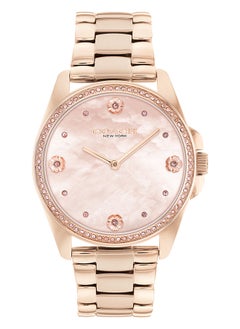 COACH Women Analog Round Shape Stainless Steel Wrist Watch 36 mm  - Image 1