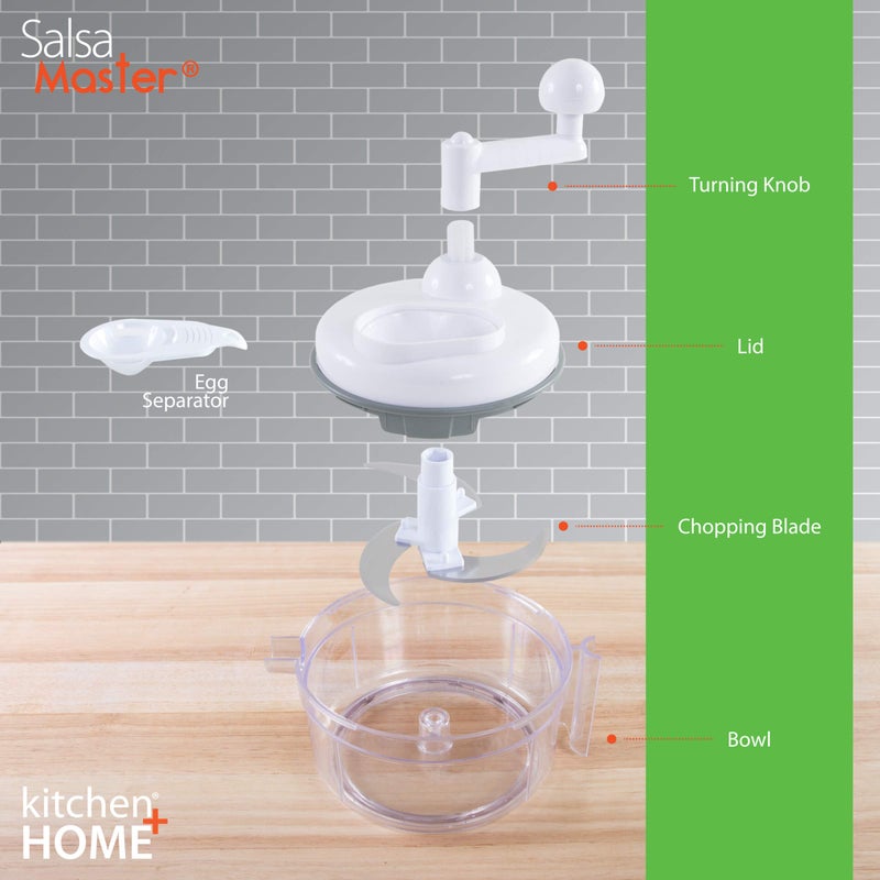 Salsa Master Salsa Maker, Food Chopper, Mixer and Blender - Salsa Master Manual Food Processor - Image 4
