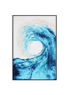 ebarza Wave Hand Painted Art Painting With Frame 130x90cm  - Image 2