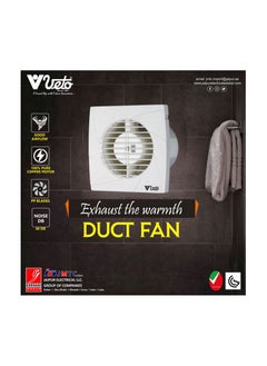 Veto Veto 12W 4 INCH EXHAUST FAN WHITE  - Image 4