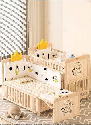 Baby Cribs 8 in 1 Convertible, Baby Bed with Mosquito Net, Wooden Cot for Children 0-12 years - pzsku/ZD37F99A77E9854D4F14DZ/45/_/1721036507/a0de64f6-a823-4fa6-b48c-9c59d14f10e0